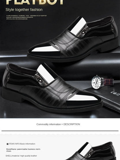 Formelle Lederschuhe für Herren – spitze Zehenpartie, lässige Luxus-Herrenschuhe für Herren 