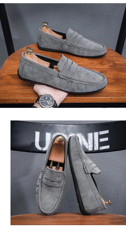 Frühlings-Loafer für Herren – Wildlederschuhe, weich und hochwertig 