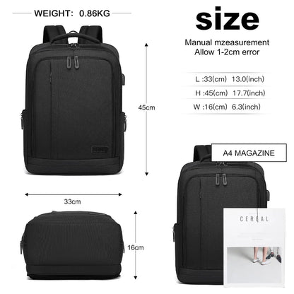 Lightweight Laptop Backpack – Slim Water-Resistant Daypack for Travel, Work & School