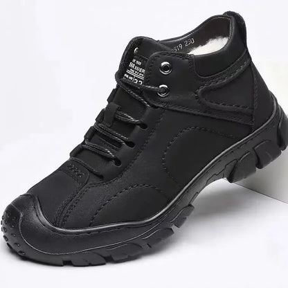 Schneestiefel - Herrenstiefelette, wasserdichtes Leder 