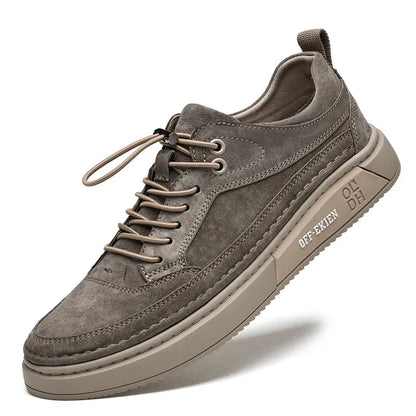 Fashion Men's Shoes - Genuine Leather Loafers, Lace-up, Comfortable, Casual