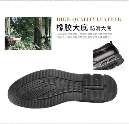 Freizeitschuhe im britischen Stil für Herren – Hochwertige Schuhe aus Kunstleder 