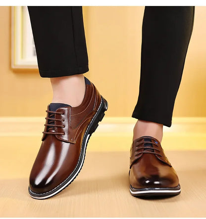 Retro Herrenschuhe - Business Brand Lederschuhe