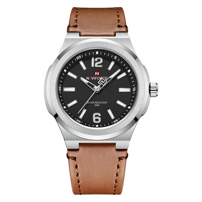 Men’s Casual Watch with Leather Strap